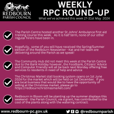 Round up - 27th May - 31st May