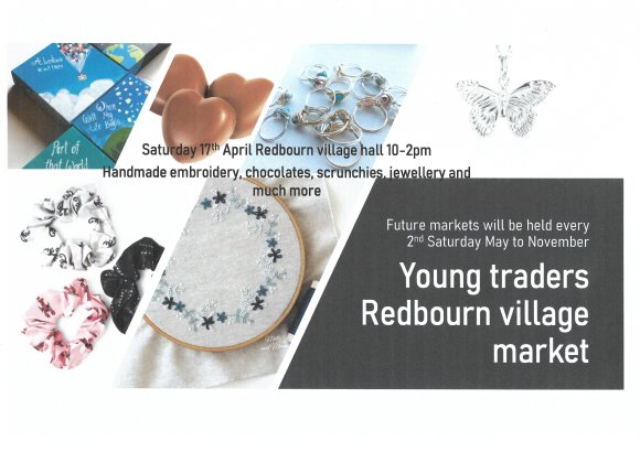 Picture of jewellery and craft sold at the Young Traders market every second Saturday of the month starting on 17th April 2021